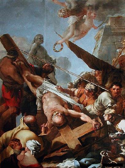 Sebastien Bourdon Le crucifiement de Saint Pierre oil painting picture